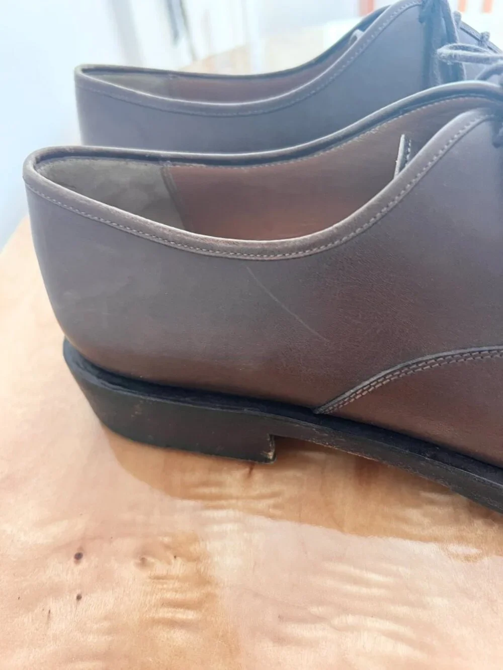 Vintage Salvatore Ferragamo XYLAN Leather Shoes 10 D US Made in Italy